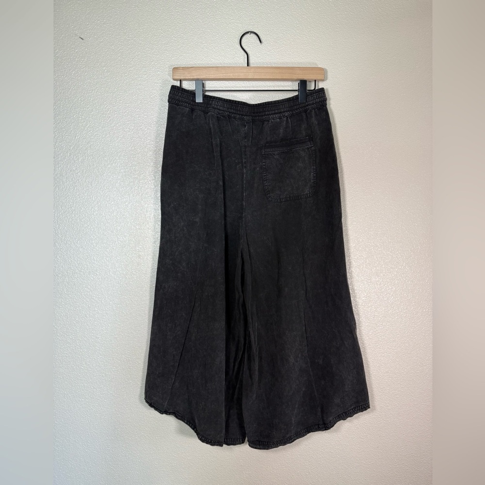 Anthropologie Saturday Sunday Eudora Cropped Wide-Leg Pants Medium Petite B6 - Picture 5 of 12